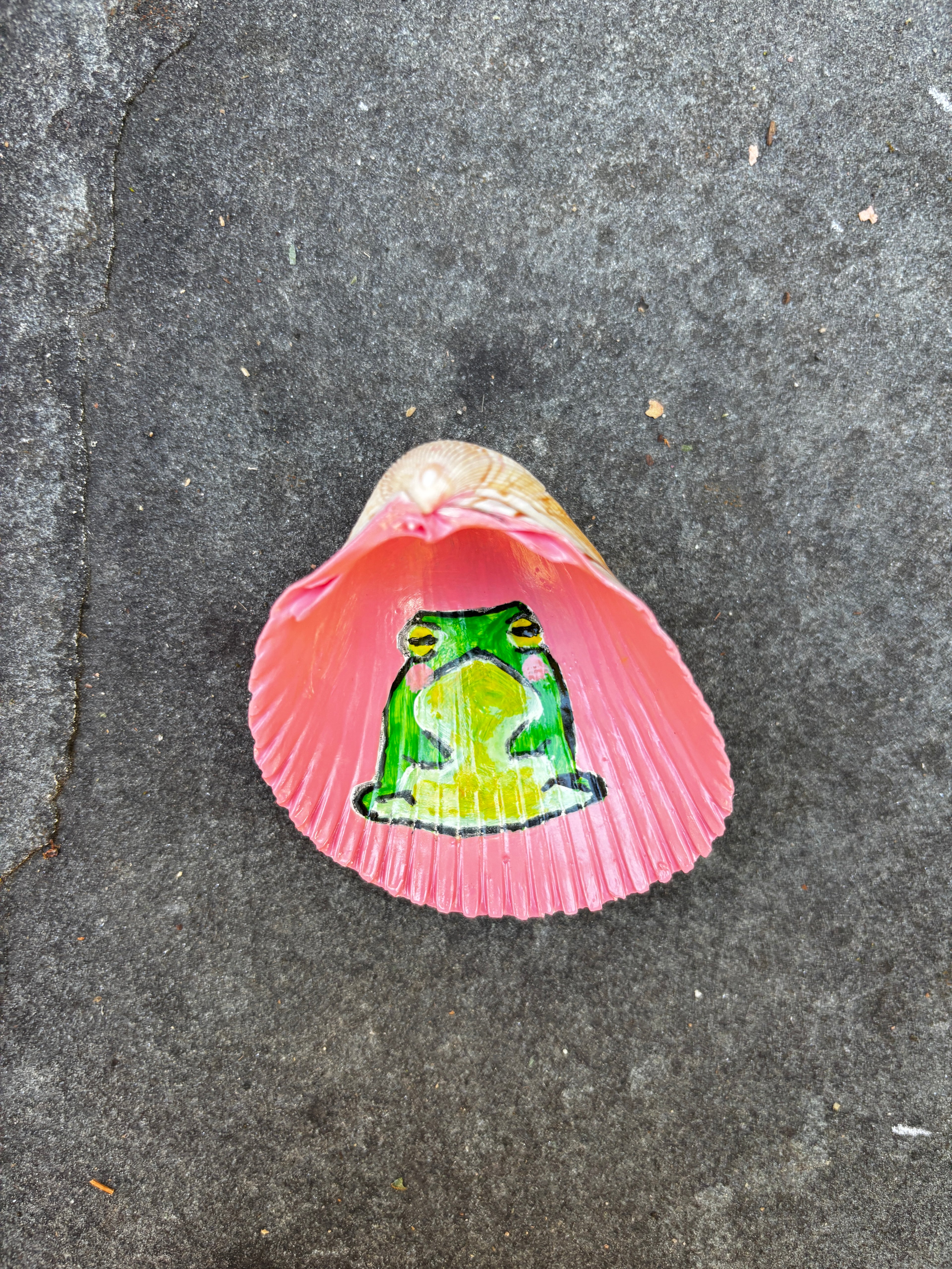 Frog Clamshell Jewelry Dish