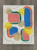 Colorful Abstract Shapes Painting (16x20)
