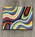 Striped Abstract Painting (8x10)