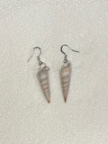 Spikey Shell Earrings (silver)