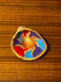 Colorful Sun Clamshell Jewelry Dish