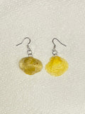 Yellow Seashell Earrings
